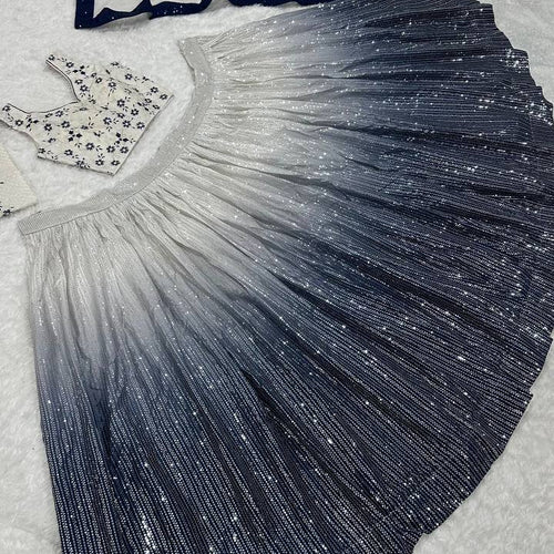 Gray Color Heavy Sequence Work  Designer Lehenga Choli