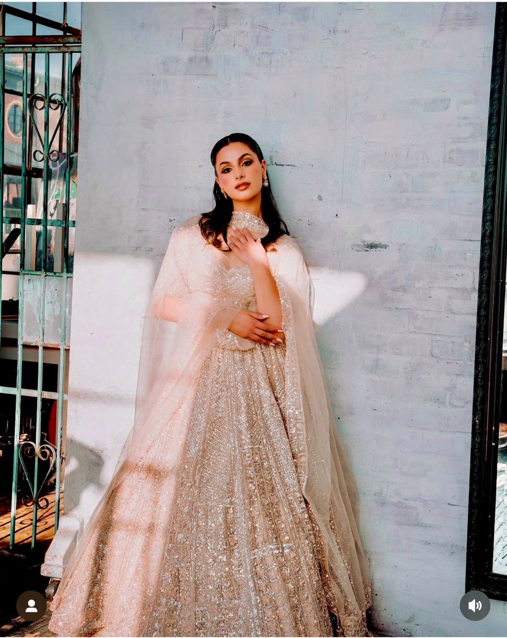 Golden Color Heavy Sequence Work  Designer Lehenga Choli