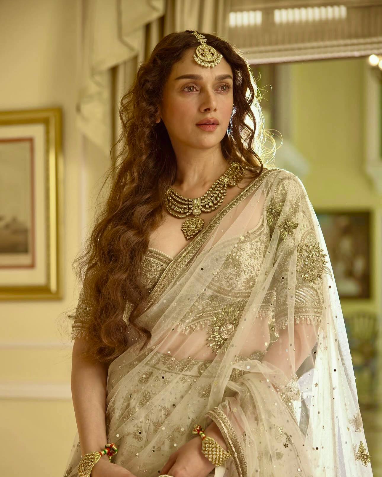 Cream Color Heavy Zari With Sequence Work  Designer Lehenga Choli