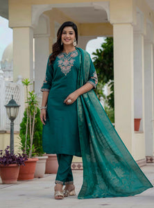 Rama Color Coding Embroidery Work Designer Party Wear Salwar Suit