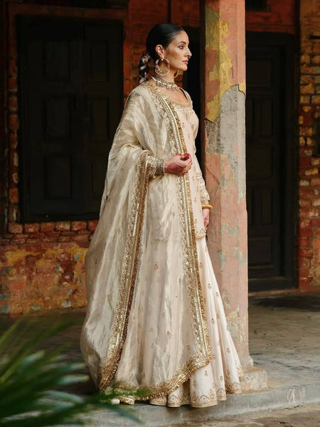 Off-White Color Sequence Embroidery Work Designer Party Wear Palazzo Suit