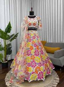 Floral Designer Embroidered Work Party Wear Lehenga Choli