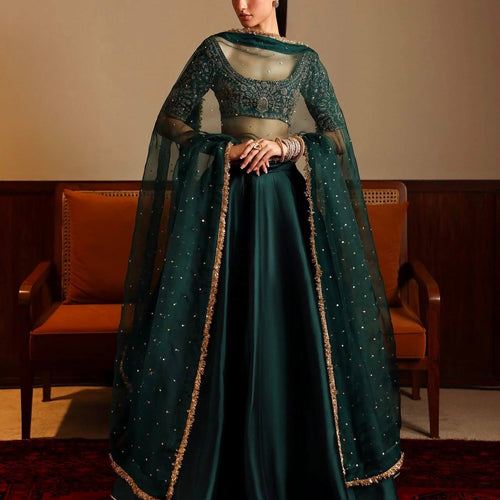 Dark Green Color Wedding Wear Designer Trendy Lehenga Choli