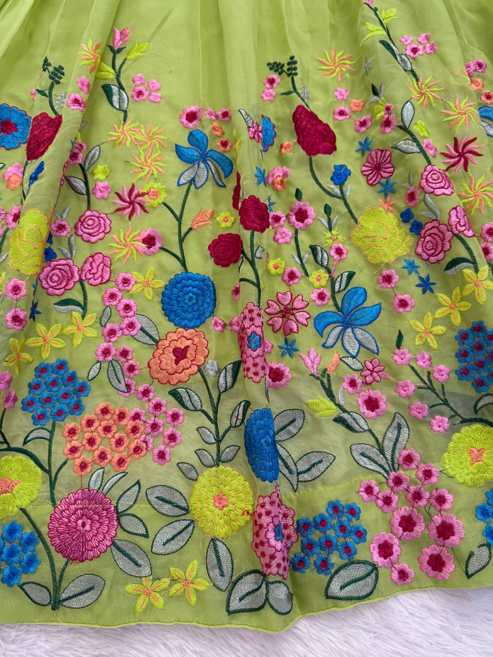 Green Color Designer Sequence Work Designer Lehenga Choli