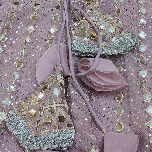 Pink Color Embroidery Work Wedding Wear Lehenga Choli