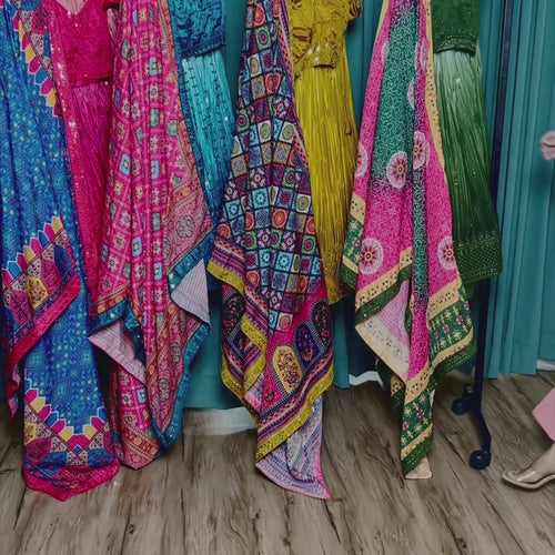 Multi Color Thread With Sequence Work  Designer Lehenga Choli