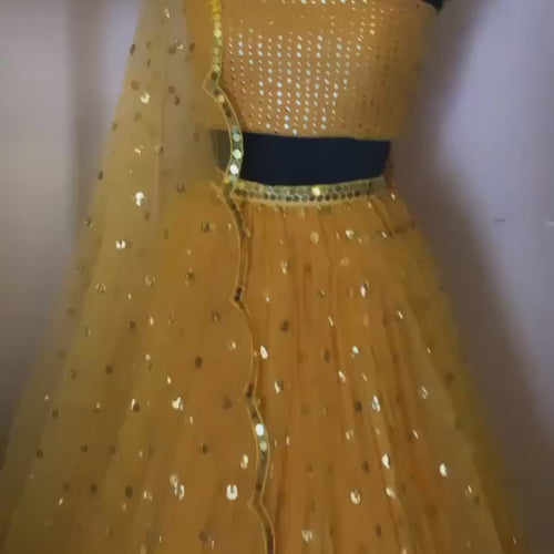 Yellow Color Heavy Sequence Work Haldi Specail Lehenga Choli