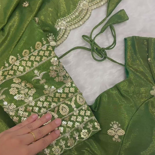 White Color Heavy Sequence And Zari Work Wedding WearLehenga Choli