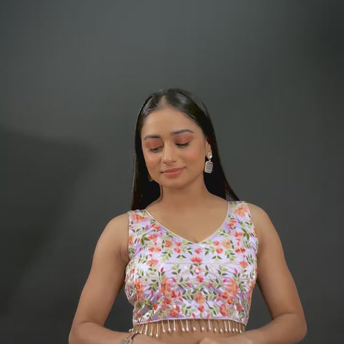 Pink Color Thread With Sequins Work  Designer Lehenga Choli